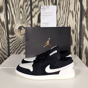 Nike Air Jordan 1 Low SE Diamond Black White Shoes DH6931-001 Men's Size…